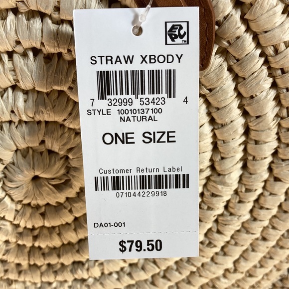 INC Women Straw Body Strap Purse - Picture 9 of 9